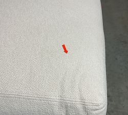 Open Box: Big Sur Square Arm Left Chaise - Performance Pebble Weave Flax