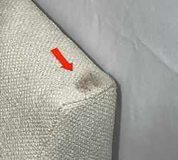 Open Box: Big Sur Square Arm Left Chaise - Performance Pebble Weave Flax