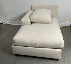 Open Box: Big Sur Square Arm Left Chaise - Performance Pebble Weave Flax