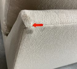 Open Box: Big Sur Square Arm Left Chaise - Performance Pebble Weave Flax