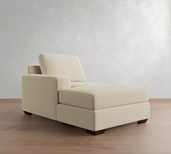 Open Box: Big Sur Square Arm Left Chaise - Performance Pebble Weave Flax