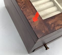Open Box: Burlwood Jewelry Armoire