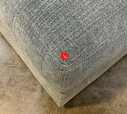 Open Box: Turner Ottoman without Nailheads - Performance Casual Chenille Slate