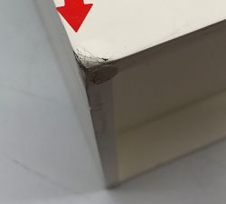 Open Box: Stella Jewelry Box, Ultimate - Dutch White, Silver Finish