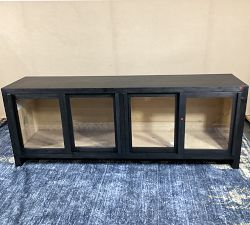 Open Box: Folsom Glass Media Console (73") - Charcoal