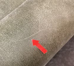 Open Box: Irving Roll Arm Leather Swivel Armchair with Nailheads (33") - Keystone Moss