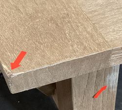 Open Box: Toscana Dining Bench (70"L x 14"W) - Seadrift