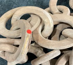 Open Box: Wooden Chain Wall Art (32"H) - White Wash