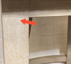 Open Box: Baldwin Open Back Swivel Bar Stool (31"H) - Performance Heathered Tweed Indigo, Seadrift