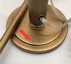 Open Box: Chambers Metal Table Lamp, Large (32") - Vintage Brass