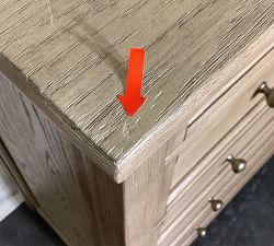 Open Box: Hudson 6-Drawer Tall Dresser (42") - Seadrift, Antique Bronze Knobs