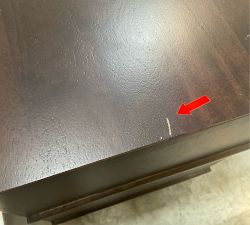 Open Box: Jaden Nightstand (25") - Kona Brown, Brass Pulls