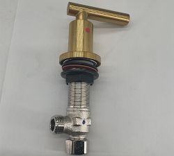 Open Box: Linden Lever Handle Widespread Bathroom Sink Faucet - Vintage Brass