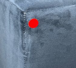 Open Box: Pacifica Slim Arm Right Return Bumper - Performance Everydayvelvet Ink Blue, Black Feet
