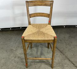 Open Box: Radcliffe Woven Counter Stool (24") - Weathered Chestnut