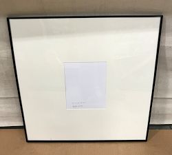 Open Box: Stowe Modern Metal Frame (25" x 25", 8" x 10" Opening) - Black