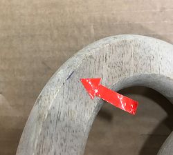 Open Box: Wooden Chain Wall Art (22"W x 32"H) - Whitewash
