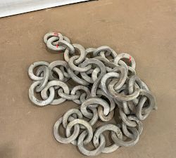 Open Box: Wooden Chain Wall Art (22"W x 32"H) - Whitewash