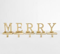 Merry Letter Stocking Holder Set 
