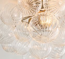 Cooper Glass Bubbled Flush Mount (18"-24")