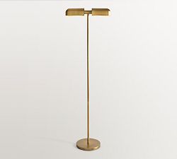Franklin Metal Double Head Task Floor Lamp (45")
