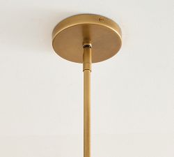Redford Caramel Leather Round Pendant (14")