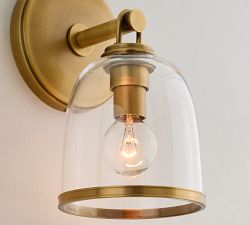 Spencer Glass Cloche Sconce (9")