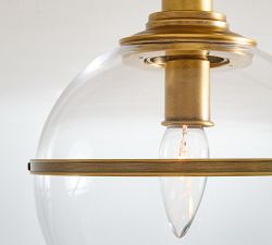 Spencer Glass Globe Flush Mount (8")