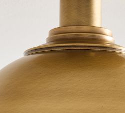Spencer Metal Globe Flush Mount (8")