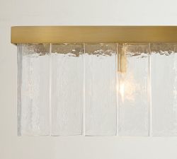 Windham Glass Linear Chandelier (49")