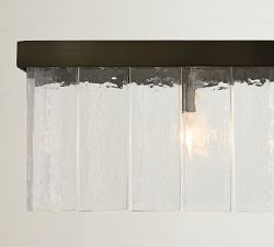Windham Glass Linear Chandelier (49")