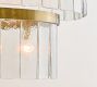 Windham Glass Tiered Round Chandelier (35")