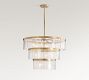 Windham Glass Tiered Round Chandelier (35")
