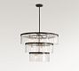 Windham Glass Tiered Round Chandelier (35")