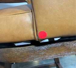 Open Box: Baldwin Leather Open Back Swivel Counter Stool (25"H) - Statesville Caramel, Tahoe Brown