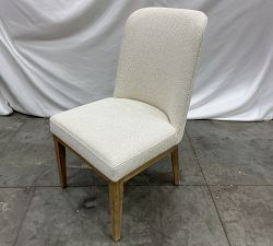 Open Box: Layton Grand Upholstered Dining Chair - Performance Boucle Oatmeal, Seadrift