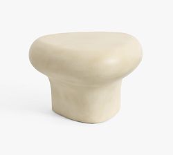 Open Box: Vila Concrete Round Outdoor Side Table (24") - Sand