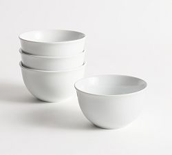 Great White Porcelain Cereal Bowls - Set of 4