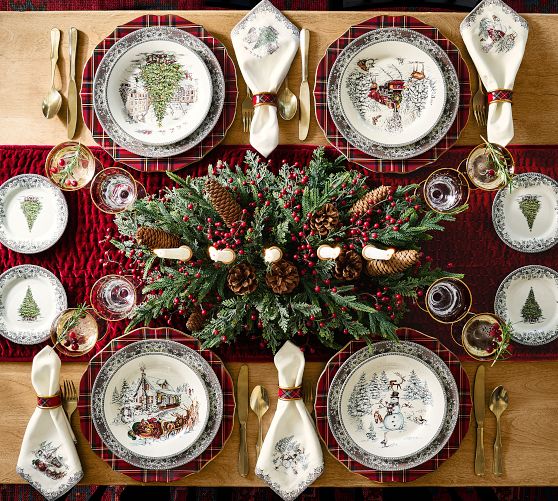 Dinnerware The Christmas Shop | Pottery Barn