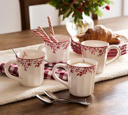 Woodland Stag Stoneware 12-Piece Dinnerware  Set