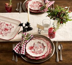 Woodland Stag Stoneware Salad Plates - Set of 4