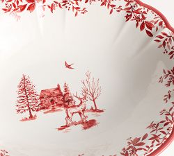 Woodland Stag Stoneware Serving Bowl
