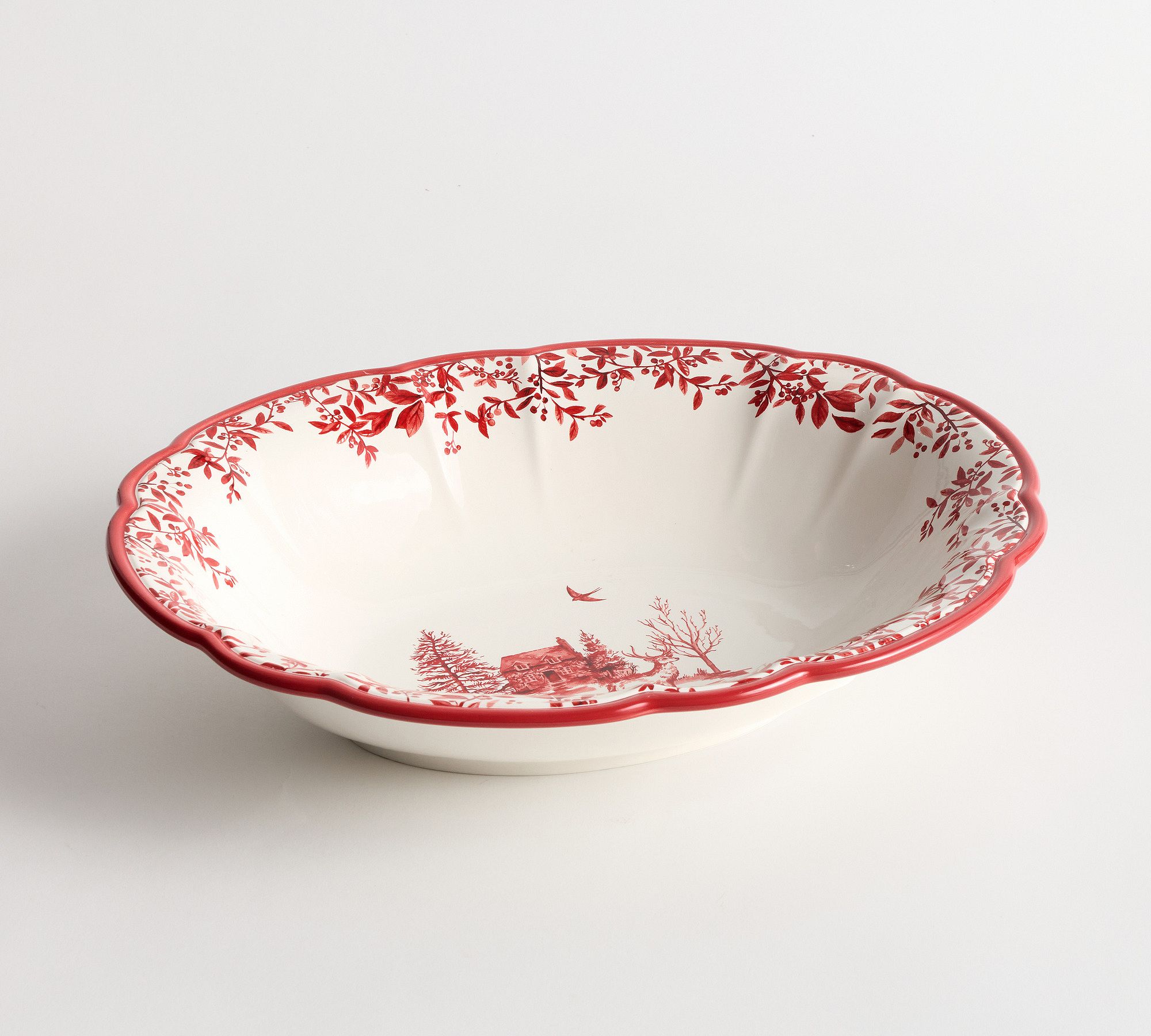 Woodland Stag Stoneware Serving Bowl