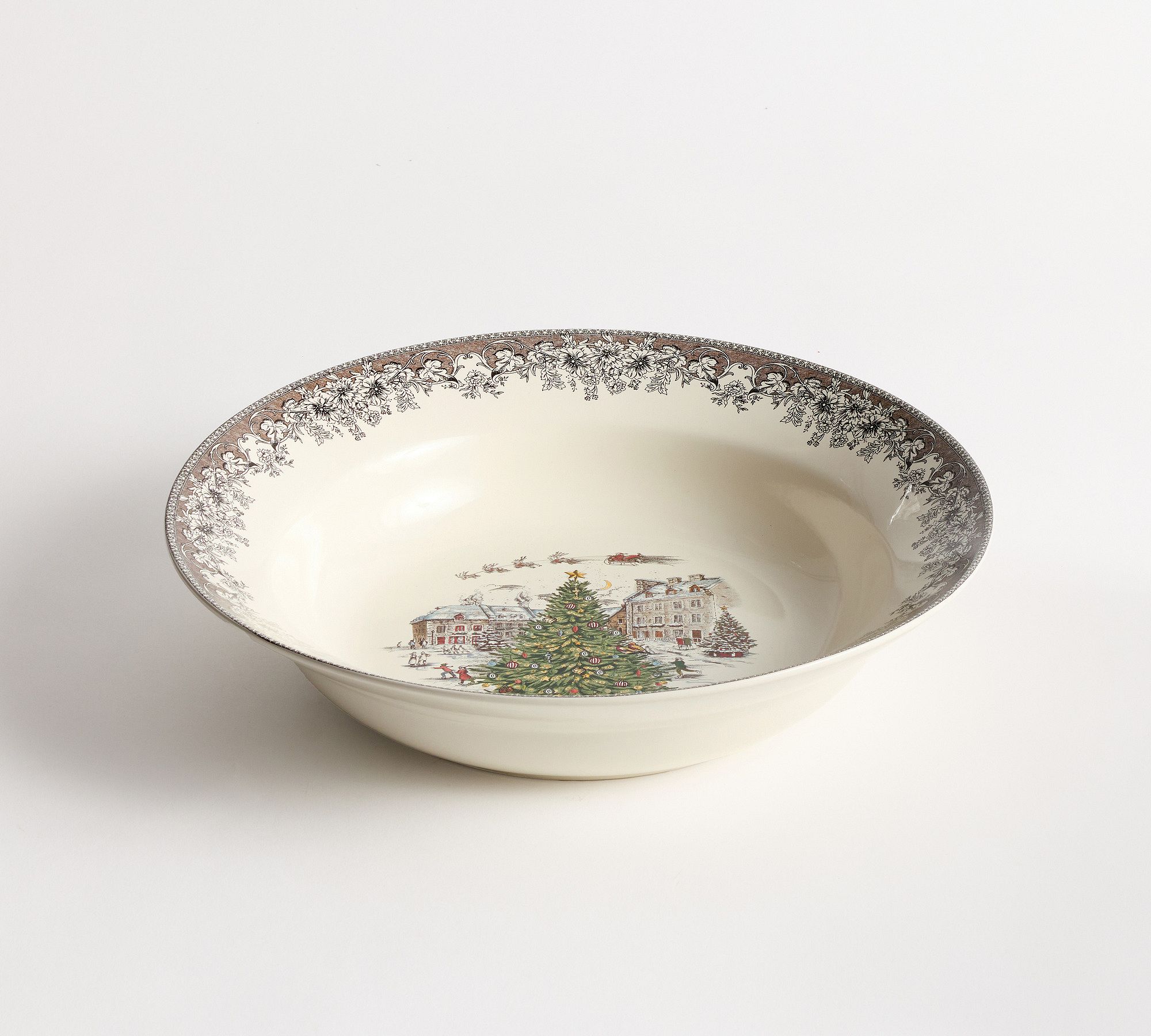 Vintage Christmas Stoneware Serveware Collection