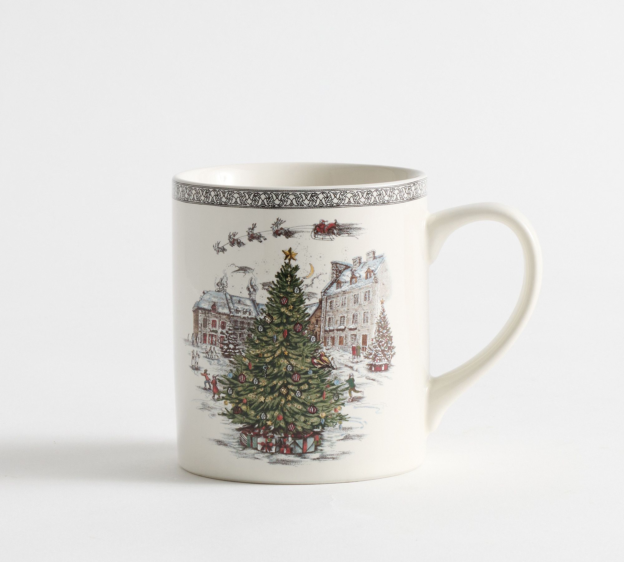 Vintage Christmas Stoneware Mug
