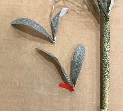 Open Box: Faux Fading Olive Branch (48") - Green