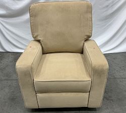 Open Box: PB Comfort Square Arm Swivel Glider Manual Recliner - Performance Everydayvelvet Camel