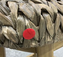 Open Box: Seagrass Swivel Counter Stool (27") - Gray Wash