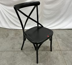 Open Box: X-Back Outdoor Bistro Chair - Black