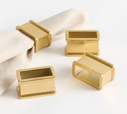 Candlestick Napkin Rings - Set of 4